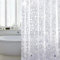 WELTRXE Shower Curtains Mould Proof Mildew Resistant, Waterproof Shower Curtain Liner, 3D Effect Clear Pebble EVA Bath Curtain with 3 Magnets, Heavy Duty Bathtub Curtains with 12 Hooks, 183 x 183cm