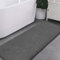 Badematte Rutschfest Badteppich Extra Lange Verdickt Badezimmerteppich Weich Badeteppich Flauschige Mikrofaser Badvorleger Badläufer, Supersaugfähig, Maschinenwaschbar - 50 x 178cm (Dunkelgrau)