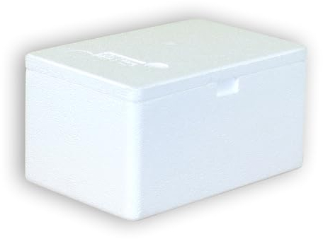24 Thermoboxen Styropor 1,8Liter mit Deckel - Kühlbox Styropor - Wiederverwendbarer Isolierbehälter/Transportbox | Große Styropor Kühlbox