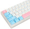 PBT-Tastenkappen für mechanische Tastatur, Guffercty kred, 141 Tastenkappen, 60 %, Farbsublimation, für Cherry MX-Switch, Design Cherry/Milk Cover (QWERTY-Layout)