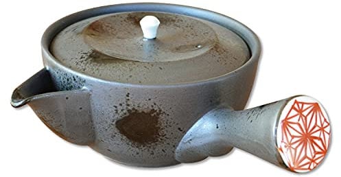 Japanese Teapot Ceramic Kyusu 8.1 oz Arita Imari ware Made in Japan Porcelain Tea pot for Green Tea Akaji-mon