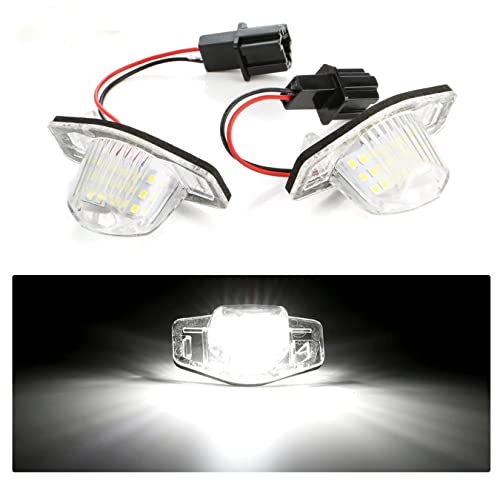 2Pcs/Set 18 LED Lamp Number License Plate Light for H-onda Jazz O-dyssey Stream Insight CRV FRV HRV C-rosstour 5D DXY