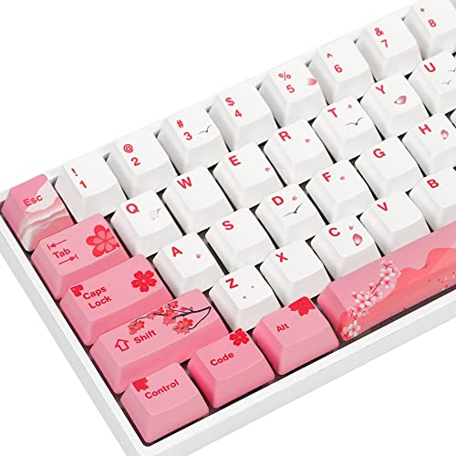 104 PBT Pink keycap Set ,Dye Sublimation OEM pink Custom keycaps for Gateron Kailh Cherry MX 61/87/104 Gaming Mechanical Keyboard