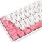 104 PBT Pink Tastenkappen-Set, Farbstoff-Sublimation, OEM Pink, benutzerdefinierte Tastenkappen für Gateron Kailh Cherry MX 61/87/104 Gaming mechanische Tastatur