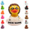 Badeente - personalisierbar (Ärztin brünett)