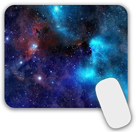 AOKSUNOVA Mauspad Klein Galaxie 240x200 mm Mousepad mit Motiv Mausmatte Design