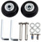 Lioaeust 1 Paar Ersatzrollen für Gepäck, Universal-Rollen, Koffer, Ersatzräder für Koffer, Trolley (70 mm x 18 mm)
