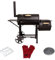 TAINO YUMA Starter-Set XXL 90kg Profi-Smoker Räucherofen Holzkohle 3,5mm Stahl Dichtband Handschuhe Spare-Ribs Halter