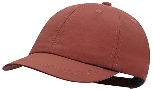 CLAPE Herren Kappe Kurzer Schirm Low Profile Baseball Cap Verstellbar Basecap Waterproof Sport Kappe UV-Schutz Schildkappe Plain Sun Cap