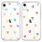 Yoedge 2 Stück Durchsichtig HandyHülle für Apple iPhone XR Hülle Herz Muster 6,1, Transparent Handy Hülle für iPhone XR Case 3D Liebe Love Aesthetic Mädchen Frauen Geschenk Schutzhülle Cover-Herzen
