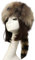 BELOWSYALER Winter-Plüschmütze mit Waschbärenschwanz, Unisex-Erwachsene, Plüsch-Flachzylinder-Mütze, süßer Stil, mongolische Mütze mit Waschbärenschwanz, Damen, Teenager, lässig, Winter, warm halten