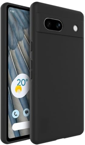 Wigento Für Google Pixel 8a Silikon TPU Schutz Handy Hülle Tasche Etui Cover Schwarz