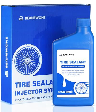 Beanewone Liquido Antipinchazos Bicicleta, 500ml Liquido Tubeless para Neumáticos de MTB, Carretera, CX y Gravilla