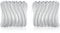 Silber 925 Ohrringe Große Ohrstecker Damen, Große Klobige Ohrstecker Geometrische Ohrringe Hypoallergen Quadrat Ohrstecker Gestreifte Ohrstecker Statement Dicke Ohrstecker Ohrringe Schmuck Geschenk