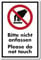 Bitte Nicht anfassen Kunststoffschild 30 x 20 cm (wetterfest)