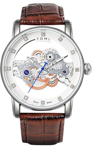 CIVO Herren Uhren Leder Männer: Analog Quarz Wasserdicht Diamant Sliber - Design Sport Outdoor Business Geschenk