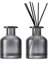 DEARBAG 2 x Empty Black Glass Diffuser Bottles, 150 ml Glass Diffuser Bottles, Aromatherapy Essential Oil Container for Home Fragrances (Grey)