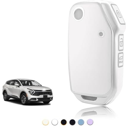 TOOMUME Schlüsselhülle TPU, Autoschlüssel Hülle Passt für Kia Sportage R GT MK5 Stinger GT Sorento Picanto Ceed CD Proceed XCeed Cerato Forte, Schlüsselcover Schutz Schlüsselgehäuse - Flip Key