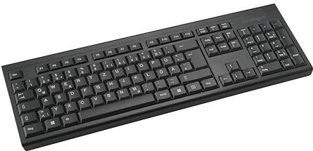 Kensington KB150 EQ Wireless Keyboard, QWERTZ, Compatible with Windows and MacOS, Full Size Keyboard, with USB-A Nano Receiver, Made from 64 Percent Recycled Material* (K75561DE)