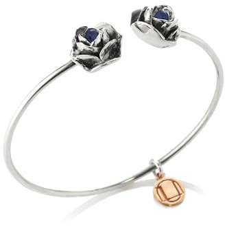 UNALOE SEDUCENTI EMOZIONI Armband Cuff 'Rocks' aus 925er Silber Elegantes personalisierbares Accessoire mit natürlichen Edelsteinen, Taglia Unica, Sterling-Silber, Rubin Saphir Smaragd