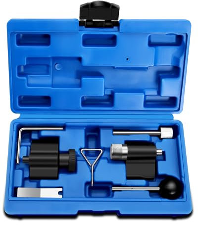 RUIZHI 7 Piezas Herramienta de Ajuste de Motor, Compatible con VW 1.2, 1.4, 1.6, 1.9, 2.0 Tdi Sdi, Herramientas de árbol de Levas con Caja de Herramientas, Acero