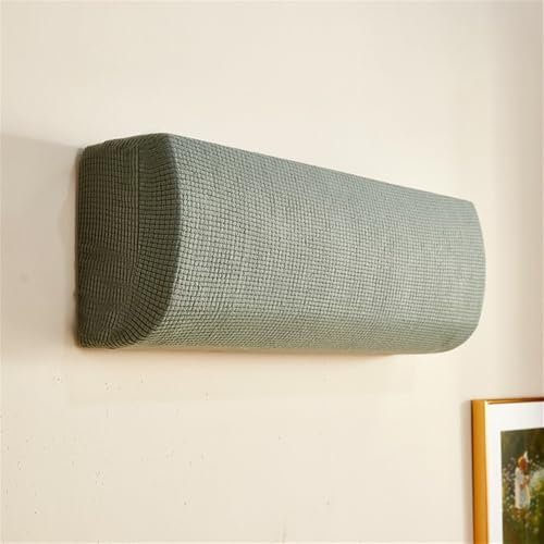 Hixingo Cache Clim Suspendus, Housse de Climatiseur Élastique, Climatiseur Couvre Tout Inclus, Cache-Poussière Jacquard Couleur Unie, Climatiseur Couvre Intérieur (Turquoise,Universel)