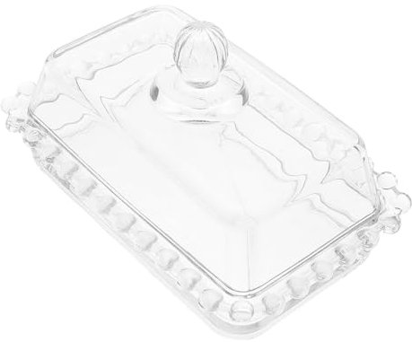 HOLIDYOYO Butterbehälter Aus Glas Frischhaltebehälter Für Butter Für Den Kühlschrank