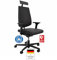 Sedus Black Dot bd-103, Bürostuhl, Vollpolster, hohe Rückenlehne, Schnelllieferprogramm, Konfiguration für große Personen ab 195cm Körpergröße (Premium+ für große Personen, Schwarz)
