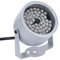 Projecteur IR, Lumière Infrarouge de Vision Nocturne 12 V, Lumière de Remplissage de Surveillance à 48 LED étanche à la Pluie, Lumière Infrarouge IR avec Lampe de Poche