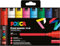 POSCA 182658 - POSCA Marker Set, 8 Acrylstifte PC-8K, Permanent Marker 8 mm Keilspitze