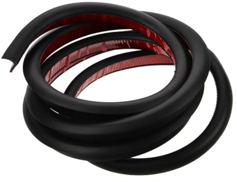 Homoyoyo Striscia Grondaia Camper Autoadesiva in Silicone Nero Drenaggio Pioggia per Protezione Veicoli Ricreazionali e Attrezzature Esterne