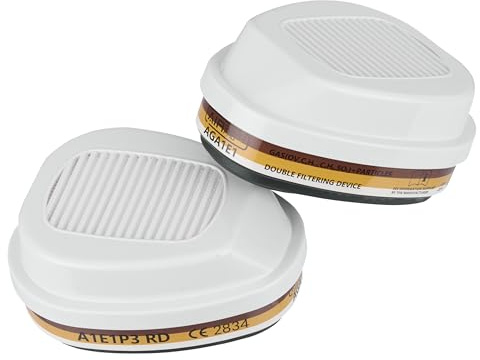 AirGuard Pro® AG700 Atemschutz Set Halbmaske mit AGP3R1 P3 Partikelfilter – EN 140 & EN 143 – Schutz vor Feinstaub, Aerosolen & Partikeln – Gewinde und Bajonettanschluss