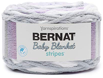 Bernat Baby Blanket Stripes - 300g- Violets