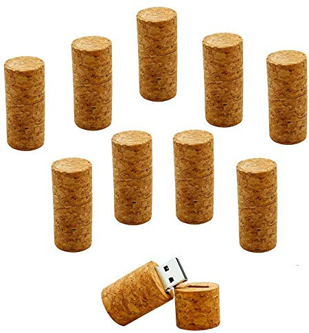 A Plus+ 10 Stück USB 3.0 Memory Stick 32GB Schnelle Geschwindigkeit Speicherstick USB 3.0 Kork
