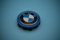Original BMW Nabenabdeckung Nabendeckel Mittellochdeckel mit blauem Ring (4 Stck.)