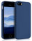 kwmobile Hülle kompatibel mit Apple iPhone SE (1.Gen 2016) / iPhone 5 / iPhone 5S Hülle - weiches TPU Silikon Case - Cover geeignet für kabelloses Laden - Marineblau