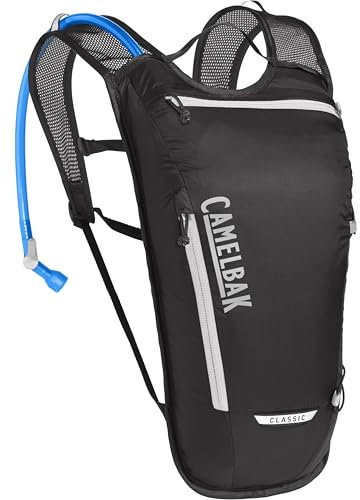 CamelBak Klassischer Leichter Trinkrucksack mit 2 l Reservoir – leichtes, belüftetes Design mit verstellbaren Trägern, sicheren Aufbewahrungstaschen, reflektierenden Akzenten und BPA-freiem