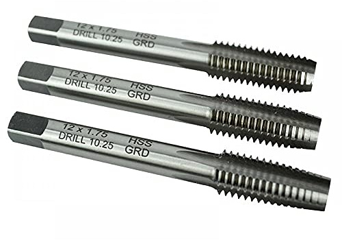 Faithfull HSS Straight Flute Tap Set M12 x 1.75, 3 Piece