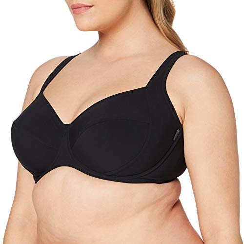 Rosa Faia Mix & Match Parte Superiore del Bikini, Nero, 46 Donna