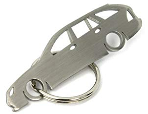 CarShape Schlüsselanhänger aus Edelstahl - KFZ Auto Fahrzeug Teile W203 Kombi Car Shape