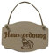 Türschild Hausordnung Vintage Holz Holzschild Deko Hanfkordel Kordel Schild