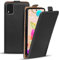 Verco Flip Cover für LG K42 Case, Flipstyle Schutzhülle für LG K42 Hülle Kunstleder Tasche vertikal klappbare Handyhülle, Schwarz