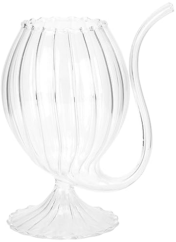 Luxshiny Port Sippers Sipping Straw Glasses Vampire Cup with Built- in 300ml Vampire Wine Port Sippers Red Wine Clear Cup Beverage Goblets for Halloween Parties Bars Restaurants