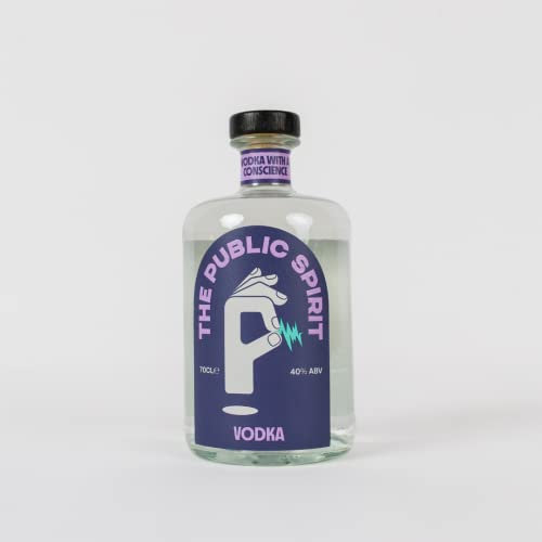 Vodka | The Public Spirit | Liquor with a Conscience | Buy 1 bottle feed 4 people | 100% British blended Vodka | Vegan | 700ml 40% ABV