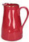 Rose & Tulipani, Brocca Piccola di Color Corallo in Ceramica con Bordo Dorato, Linea Concerto, Capienza 0,6 L