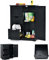 LIFEZEAL Badezimmerschrank, Badschrank mit 5 Schubladen, Kommode mit Höhenverstellbares Regal, Unterschrank Holz, Platzsparender Beistellschrank für Küche, Badezimmer, 60 x 30 x 81cm (Schwarz)