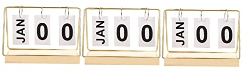 Artibetter 3st Countdown-kalender Flip-desk-kalender Kalender Zum Gedenktag Ewiger Kalender 2023 Blockkalender Geburtstagskalender Countdown-uhr Zeitplan Büro Holz Zeitliche Koordinierung
