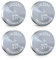 EEMB 4PACK LIR2050 wiederaufladbare Batterie 3.7V Lithium-Ionen Knopf Batterien Münzzelle Batterie für Kopfhörer Wearable Gerät Uhr
