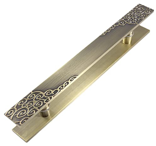 Schiebe-Scheunentürgriff, Aluminium-Scheunentürgriffe und -griffe, Vordertür-Schiebetüren, Glastüren, Zuggriff für Zuhause, Hotel, Clubhaus, Eingangstür, Dekoration (Stil 2, 60 cm Länge | 40 cm CtoC