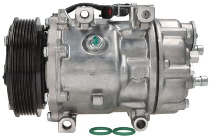 THERMOTEC A/C Kompressor für Klimaanlage Klimakompressor mit ID: SD7V16 Kältemittel: R134a PAG 46 mit 119mm Riemenscheibe Kompatibel mit FORD Focus II Schrägheck DA, HCP, DP 1306783 6999L1 1436955
